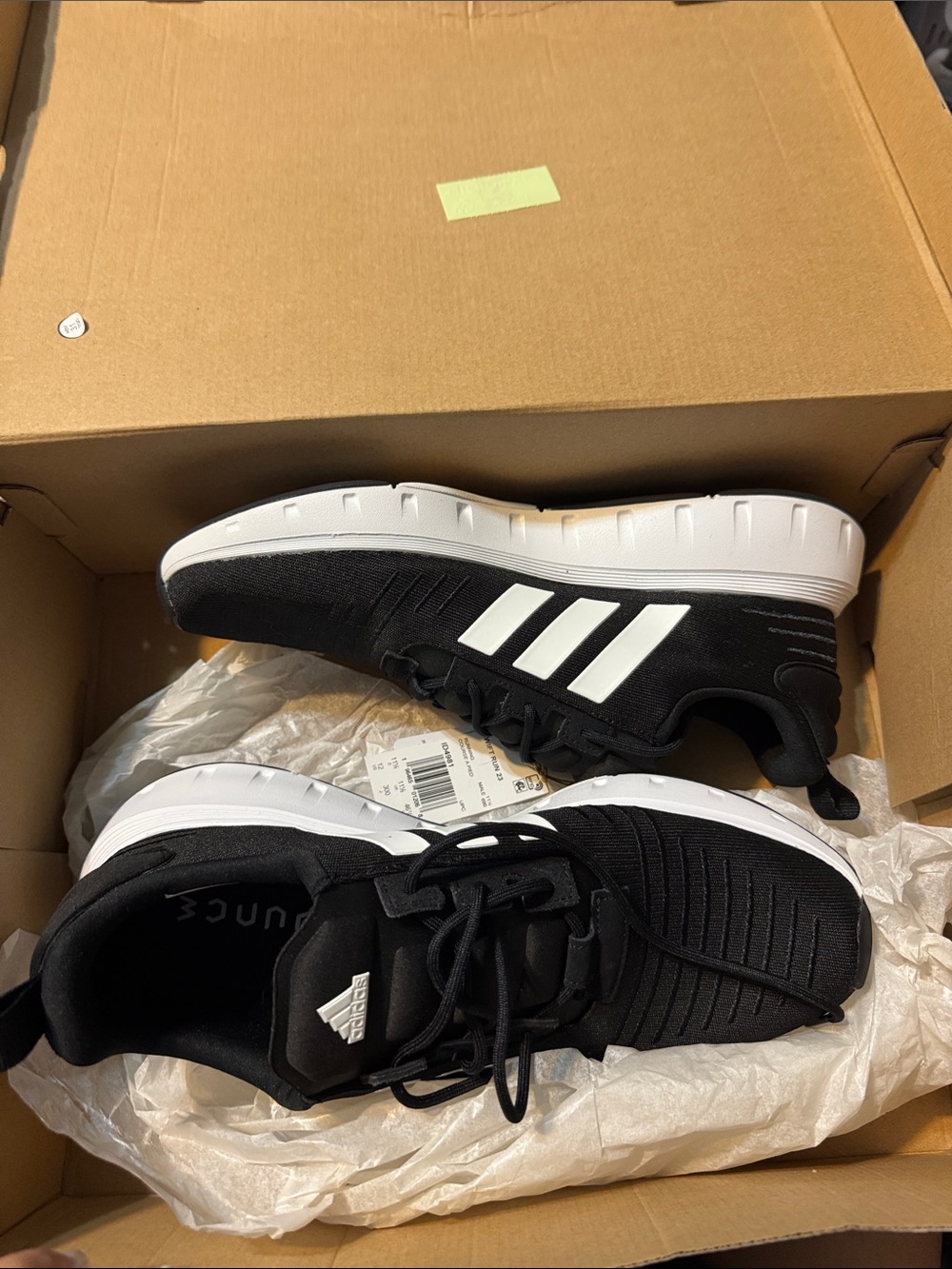 adidas Black & White Men's Athletic Running Sneakers